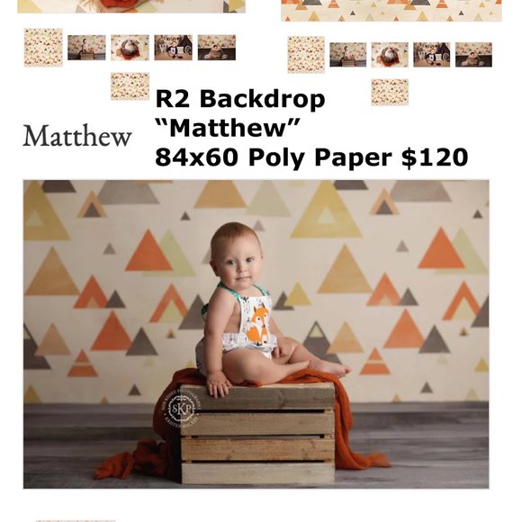 R2 Backdrops Professional Background for Photography "Matthew" 84x60 - Picture 3 of 3